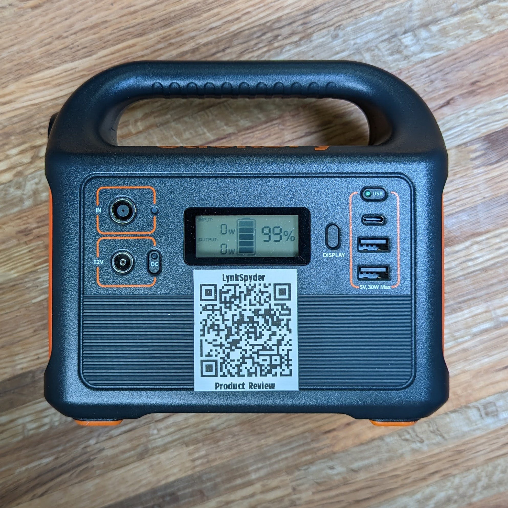 Battery: Jackery 160  LynkSpyder