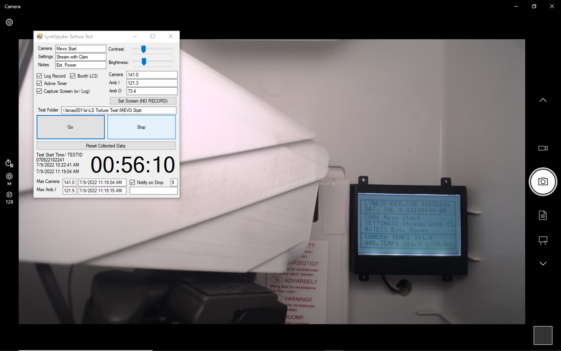 MEVO Start Clam Shell 1080p Stream, External Power, 120F (TEST ID 070922102241)