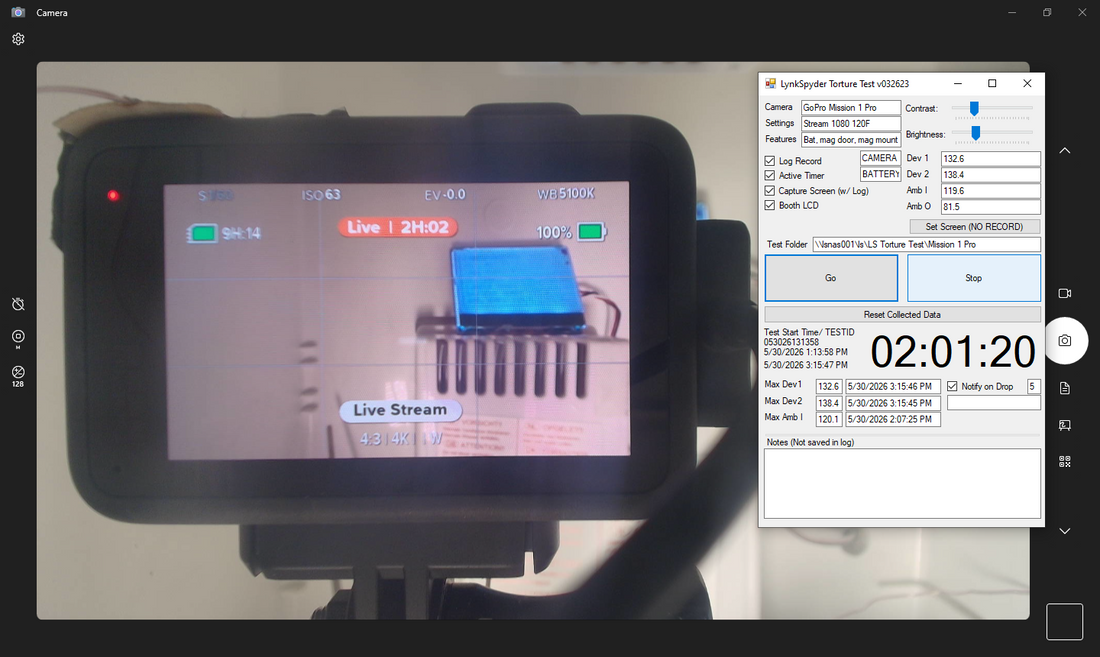 GoPro Mission 1 Pro - Stream 1080p Ext Power- TESTID 053026131358